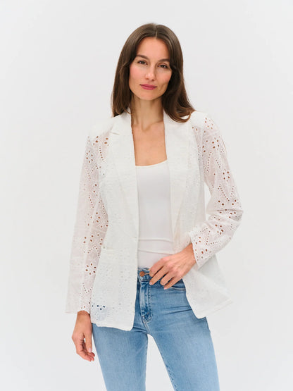 Eyelet Blazer