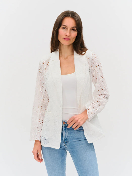 Eyelet Blazer