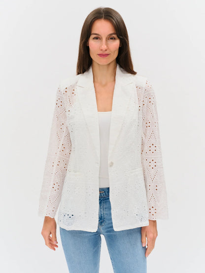 Eyelet Blazer