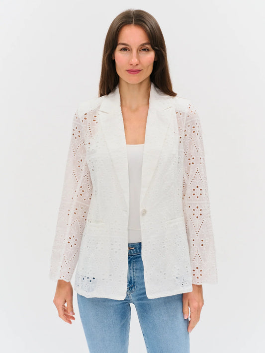 Eyelet Blazer