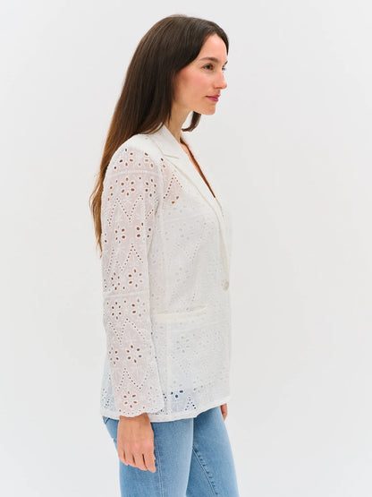 Eyelet Blazer
