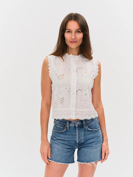 Wren Eyelet Top