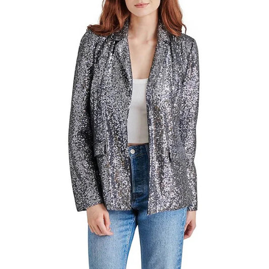 Payton Holiday Blazer in Silver Grey