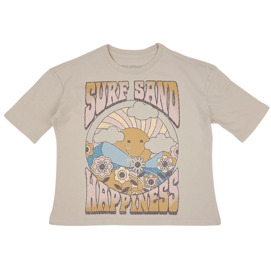 Girls Surf Sand Happiness Tee