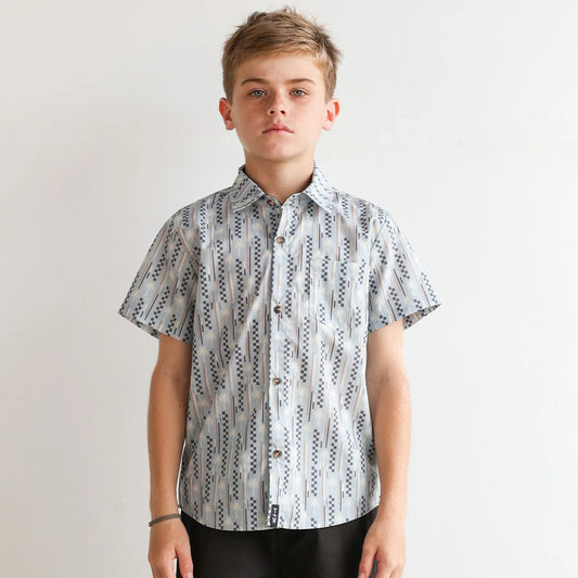 Boys Vibe Check Button Down
