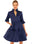 Teardrop-Faille Dress