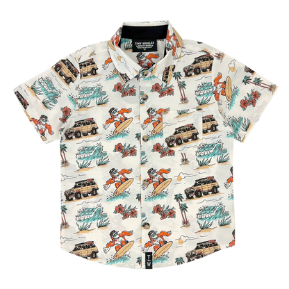Boys Surf Safari Button Up