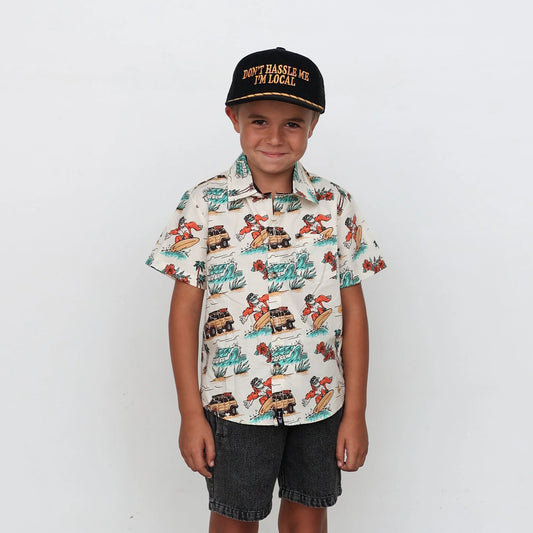 Boys Surf Safari Button Up