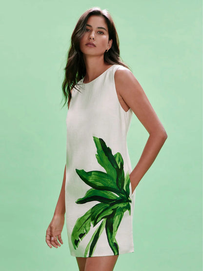 Way To Be Linen Shift Dress