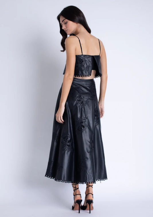 Ava Vegas Vegan Leather Skirt