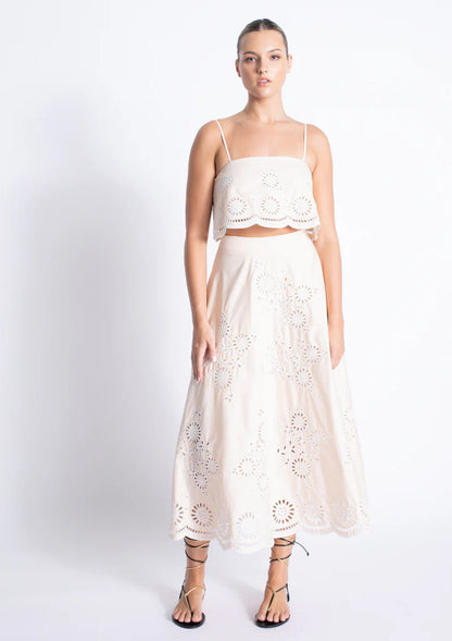 Carlotta Embroidered Skirt