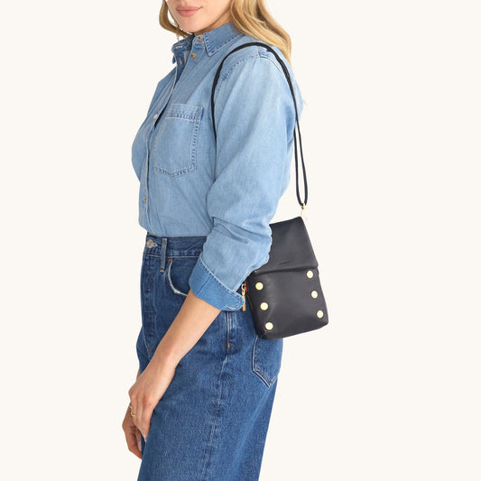 HAMMITT VIP Mobile Black BG Red Zip Bag