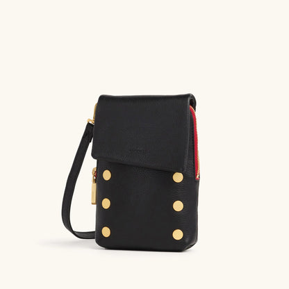 HAMMITT VIP Mobile Black BG Red Zip Bag