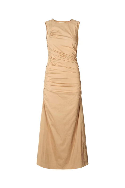 Papery Fitted Long Dress