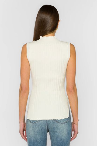Willow Sleeveless Mock Sweater