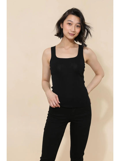 2-in-1 Reversible Tank Top w/ V-Neck & Square Neck