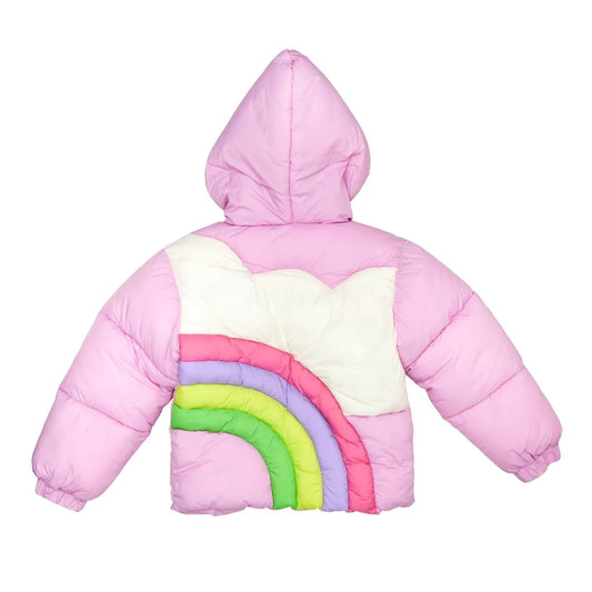 Alexis Rainbow Puffer Jacket for Kids