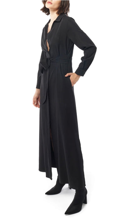 Amara L/S Front Tie Dress