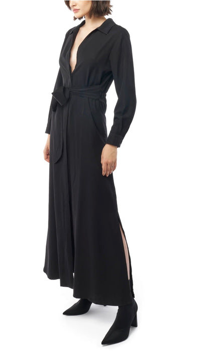Amara L/S Front Tie Dress