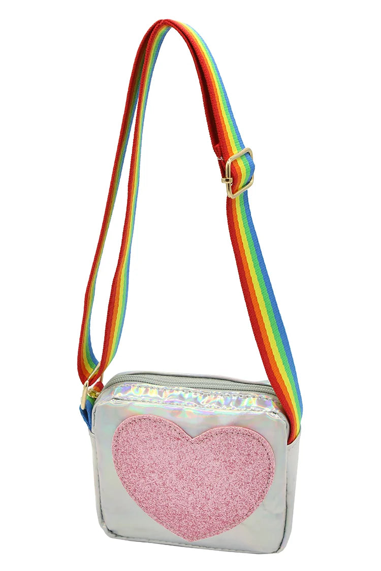 Metallic Heart Purse for Kids