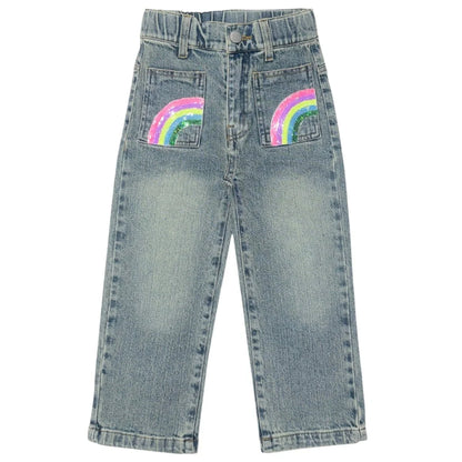 Brooklyn Rainbow Denim Pants