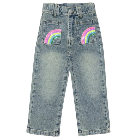 Brooklyn Rainbow Denim Pants