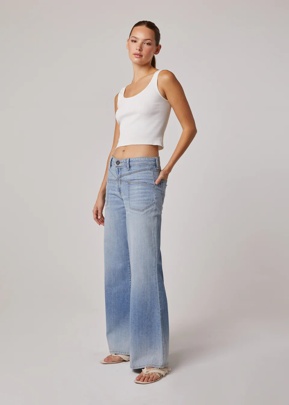 Cary High Rise Wide Leg Denim by Edyson