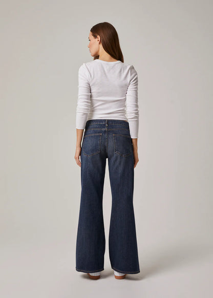 Cary High Rise Wide Leg Denim in Light Teddy & Dark Lorient