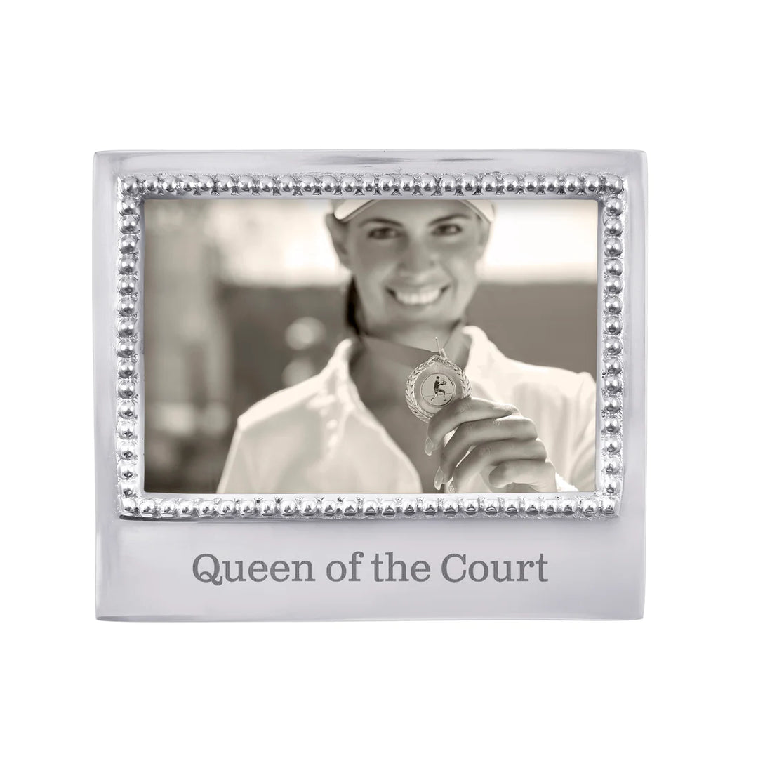 Queen of the Green/Queen of the Court 4x6 Beaded Frame