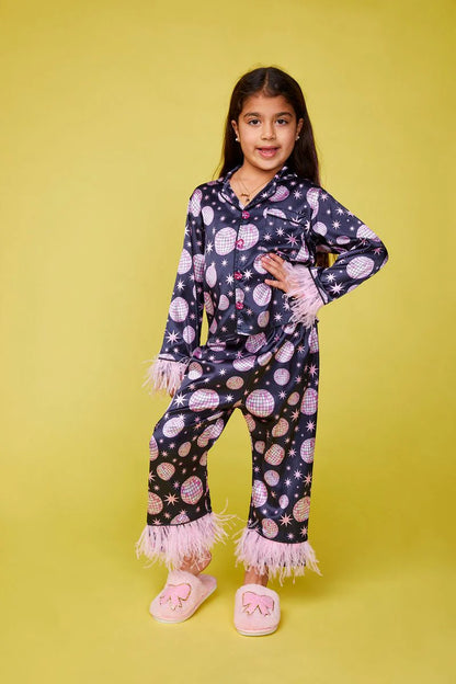 Disco Silky Feather Trim Set