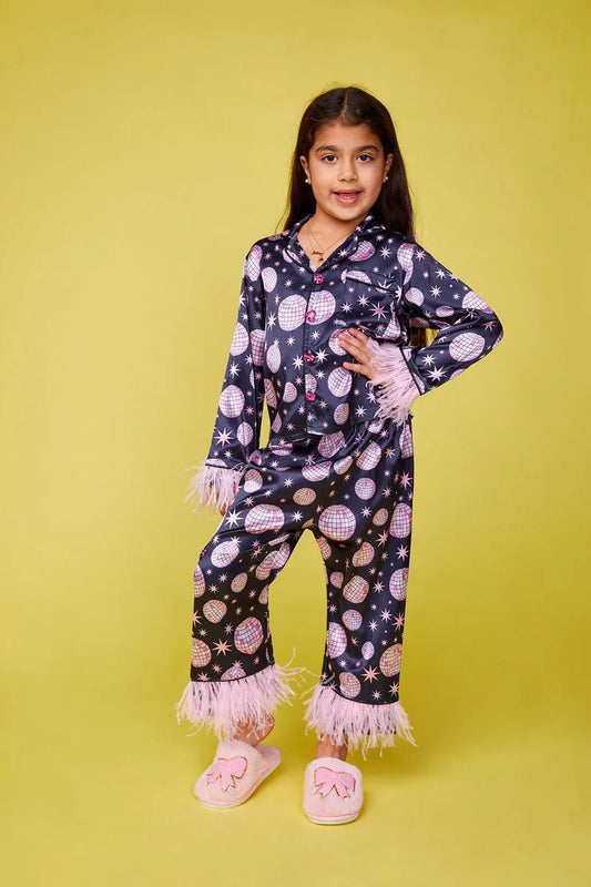 Disco Silky Feather Trim Set