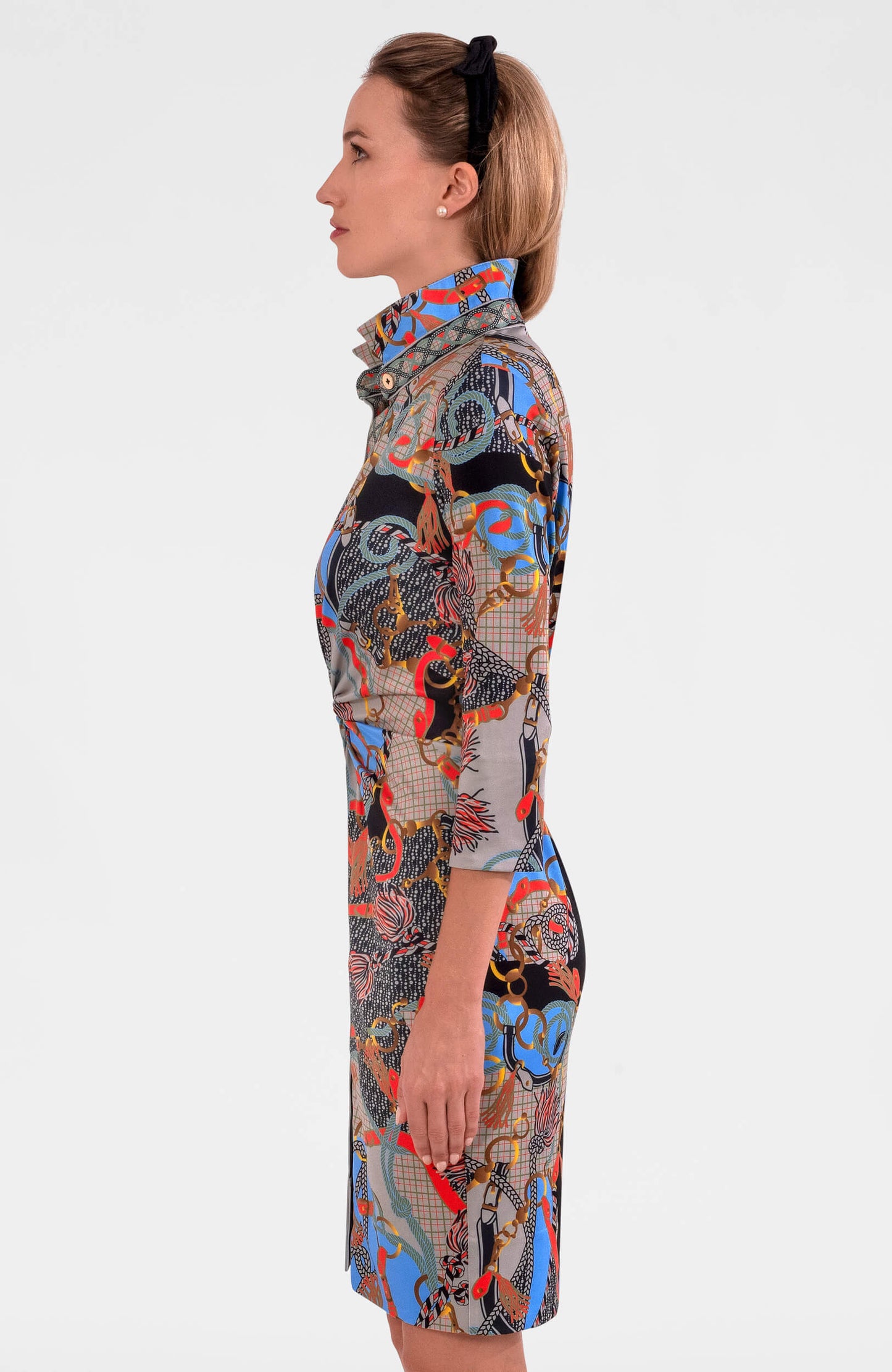 Twist & Shout Dress in Black Ditto Print