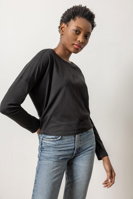 Drop Shoulder Boatneck