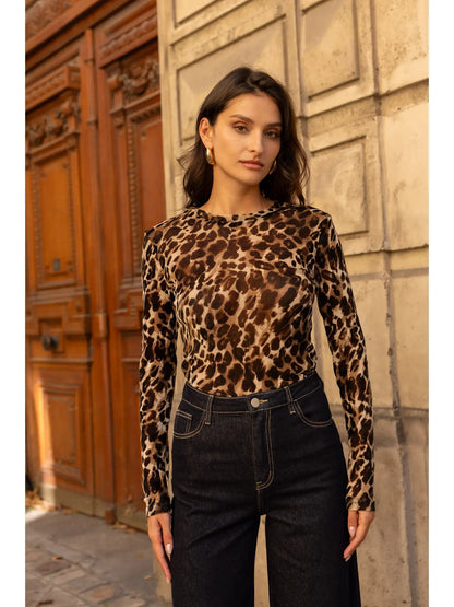 Leopard Velvet T-Shirt