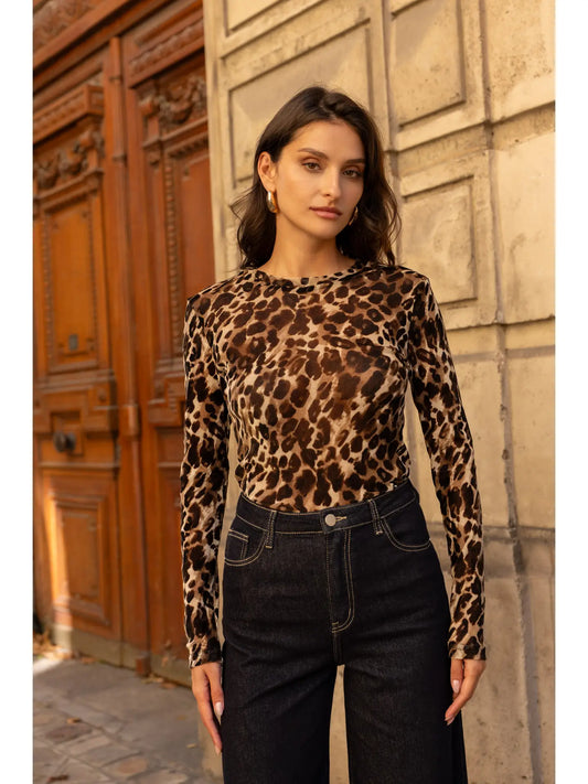 Leopard Velvet T-Shirt