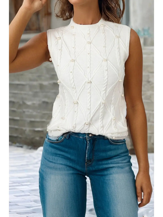 Pearl Knit Sweater Top