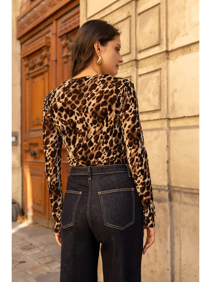 Leopard Velvet T-Shirt