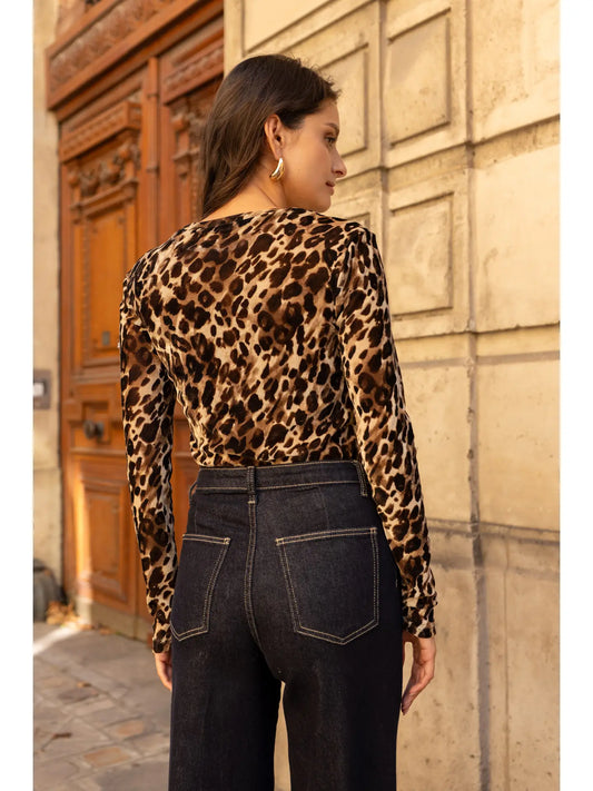 Leopard Velvet T-Shirt