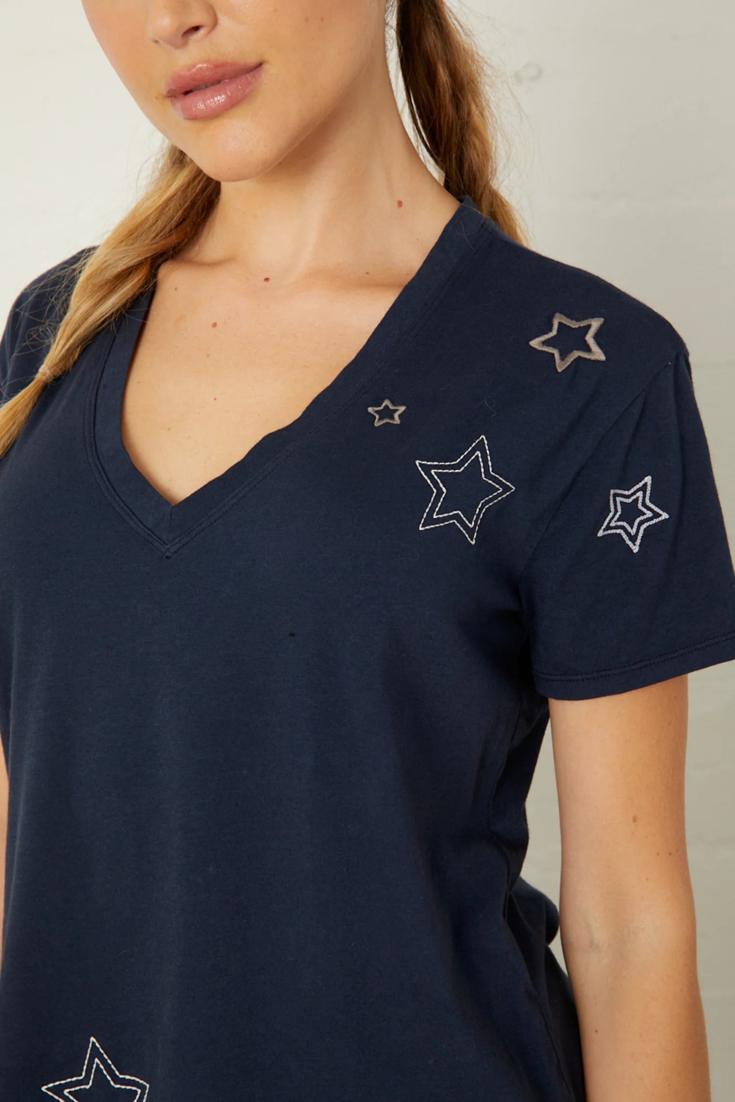 Easy Tee Stars Embroidery