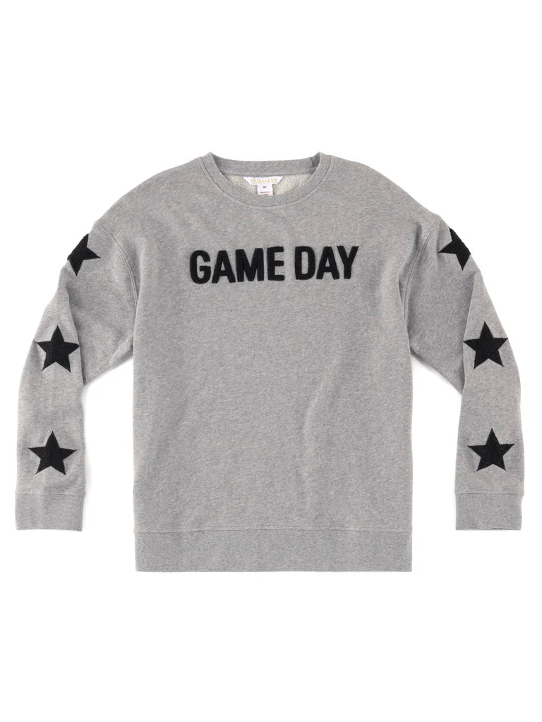 Game Day Sweatshirt with Stars in Smoke