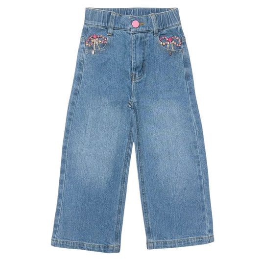 MINI DREAMERS Hailey Bow Denim Pants