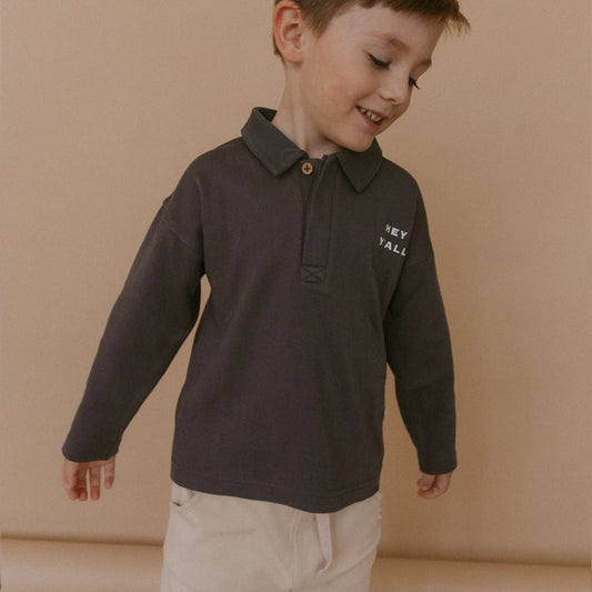 MakeMake Organic Long Sleeve Polo