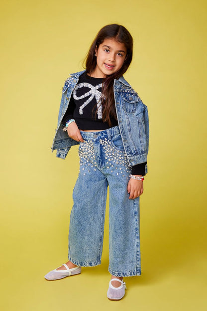 Hazel Gemstone Denim Jacket