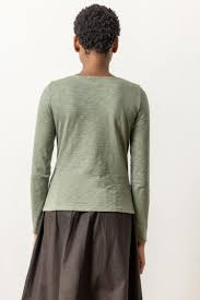 Long Sleeve Seamed Boatneck