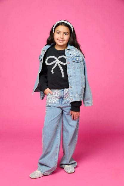 Lia Gemstone Denim Pants