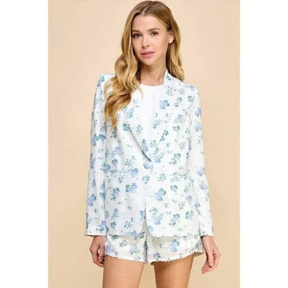 Floral Printed Blazer