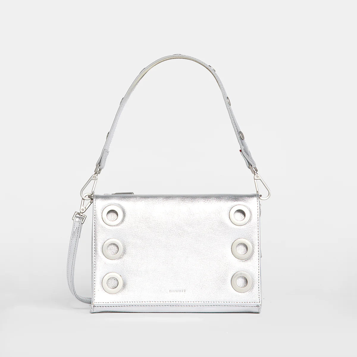 HAMMITT Montana Small Clutch in Sidewalk Silver