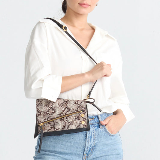 HAMMITT Curtis Contrast Snake Bag