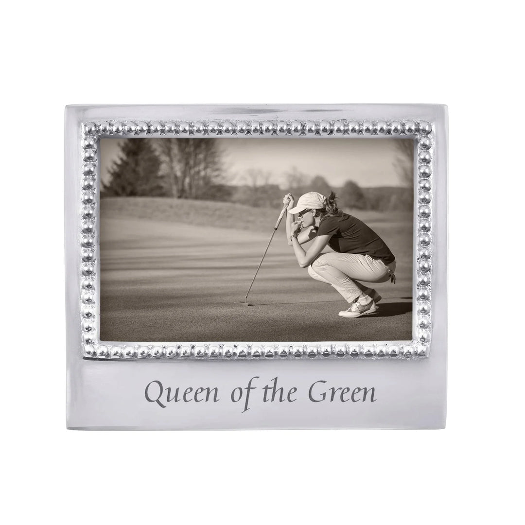 Queen of the Green/Queen of the Court 4x6 Beaded Frame