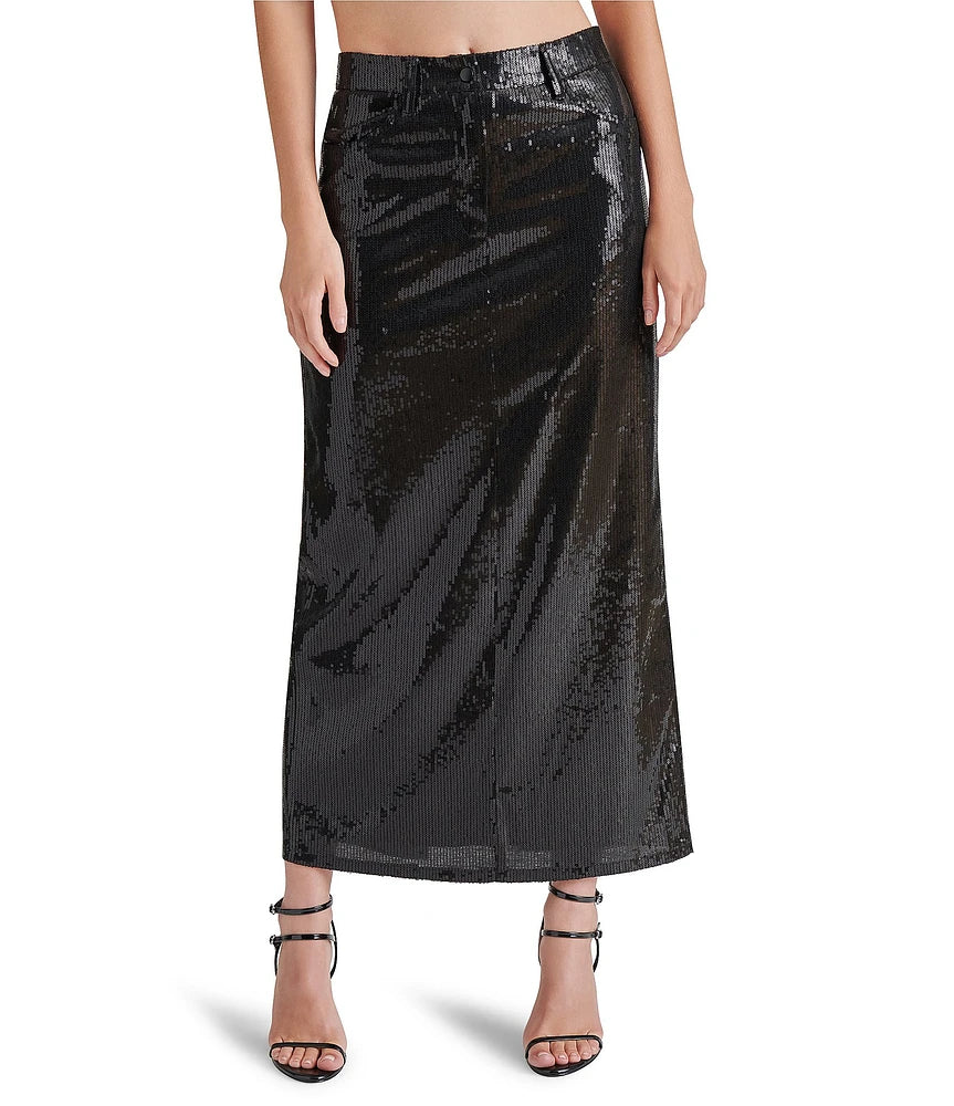 Reid Skirt in Black Sequins